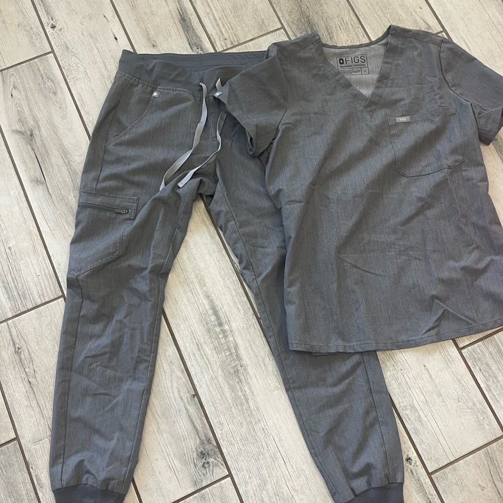 Figs Gray Sweatpants Relaxed Fit Joggers